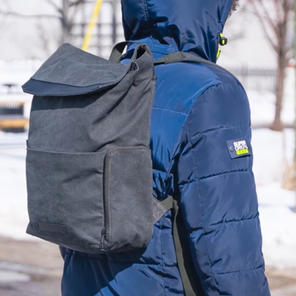 Timbuk2 Foundry Canvas and Leather Laptop Backpack - Picture 11 of 14